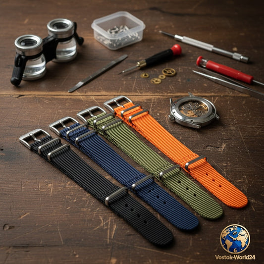 NATO-Armbänder wieder auf Lager – Schwarz, Blau, Grün und Orange in 18, 20 und 22 mm