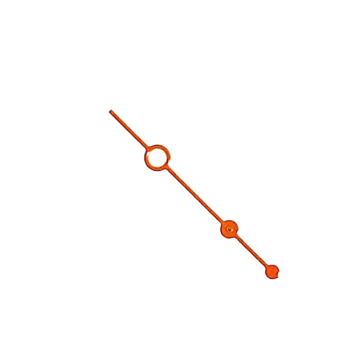 Orange Sekundenzeiger Vostok