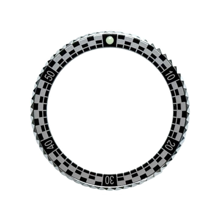 Vostok Lünette RALLYE aus Edelstahl mit Alu-Insert & SuperLumiNova