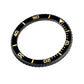 Bisel Vostok de acero inoxidable negro con recubrimiento PVD y SuperLumiNova incluido resorte