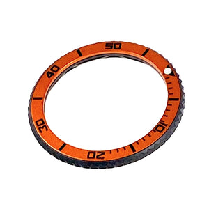 Vostok Lünette - Edelstahl schwarz PVD beschichtet mit SuperLumiNova inkl. Feder