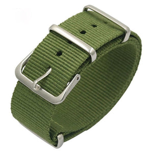 NATO Armband Nylon grün 18mm 20mm 22mm