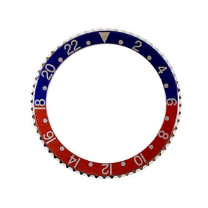 Vostok 24 Std. Pepsi Lünette aus Edelstahl mit Alu‑Insert, inkl. Feder