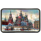 Russische Schatulle „Roter Platz Moskau“, Fedoskino – Perlmutt & Lackmalerei, handgemalt