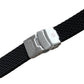 Cinturino in silicone Vostok 20 mm nero con fibbia déployante e logo