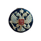 Set de gobelets russes avec blason dans étui en cuir – 4x 70 ml