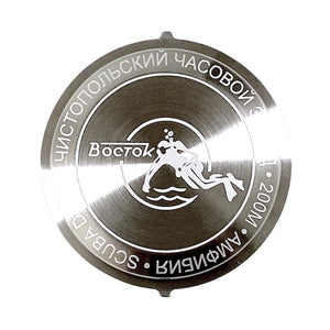 Edelstahl-Gehäuseboden Vostok SCUBA DUDE für Amphibia & Komandirskie Uhren