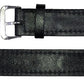 18mm Vostok Standard Lederarmband schwarz mit Dornschließe