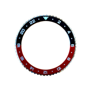 Vostok 24-hour bezel stainless steel with black/red aluminum insert and SuperLumiNova brand including spring