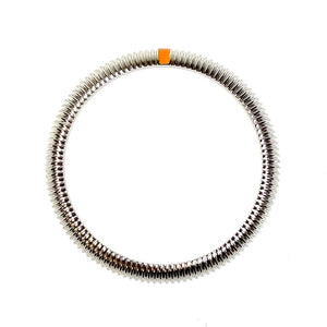 Vostok SwissChrono Lünette 38mm poliert mit orange Markierung inkl. Feder