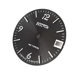 Zifferblatt Vostok Z-001 Sunburst Anthrazit mit Datum