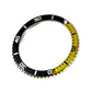 Vostok Lünette aus Edelstahl mit Alu‑Insert und SuperLumiNova inkl. Feder
