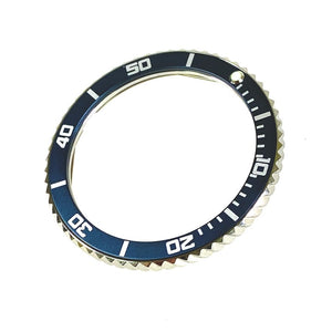 Vostok bezel made of stainless steel with aluminum insert and SuperLumiNova mark, incl. spring