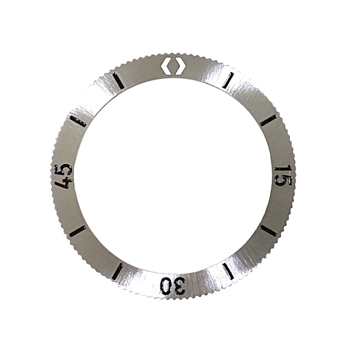 Vostok bezel stainless steel sunburst brushed with SuperLumiNova including spring