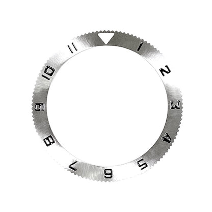 Vostok Lünette Edelstahl sunburst gebürstet mit SuperLumiNova inkl. Feder