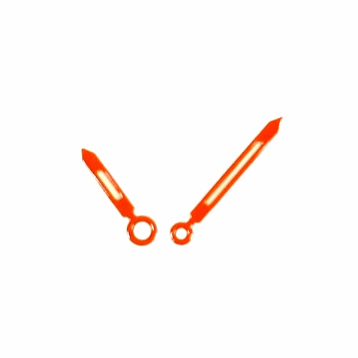 Orange hour and minute hands KOMANDIRSKIE